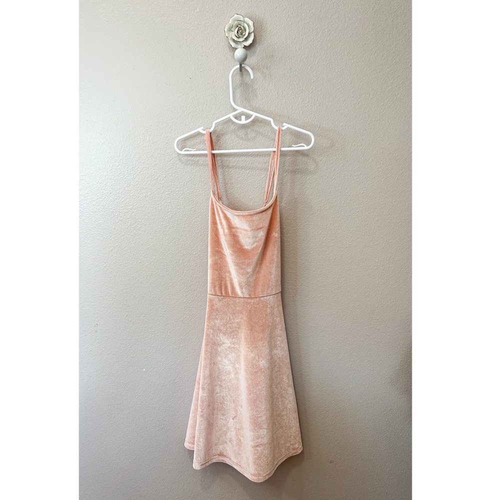 Sugar and Jade pink velvet dress